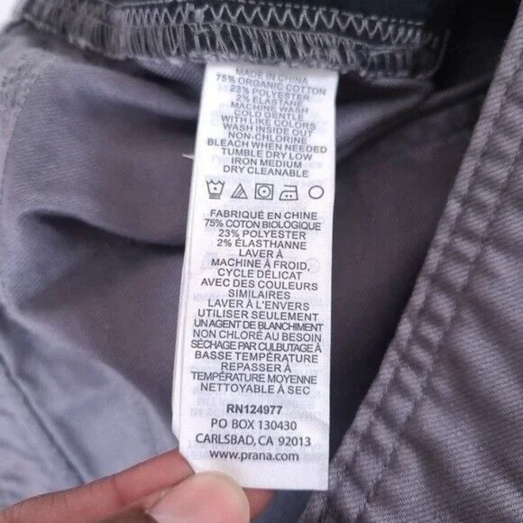 Prana Mens Bridger Gray Slim Fit Jeans Size 40x30 - Picture 9 of 11